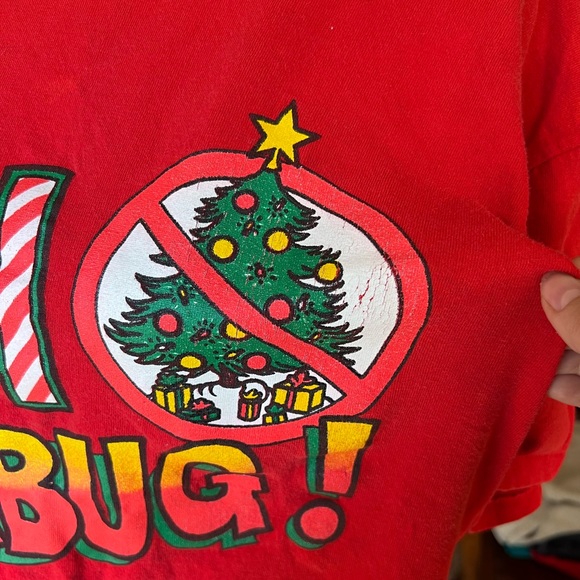 Vintage 90’s BAH HUMBUG Christmas graphic tee shirt. 🎄🎅 - Picture 12 of 16